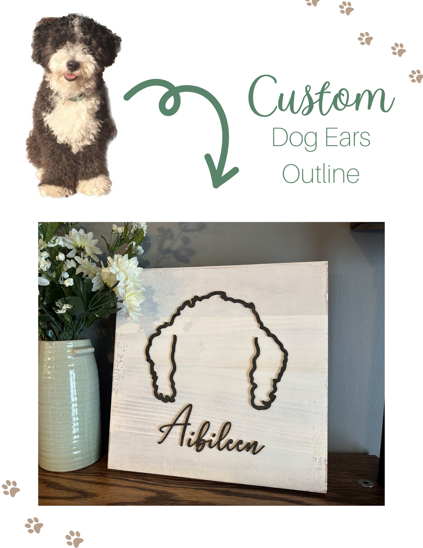 Dog Ears Picture Frame