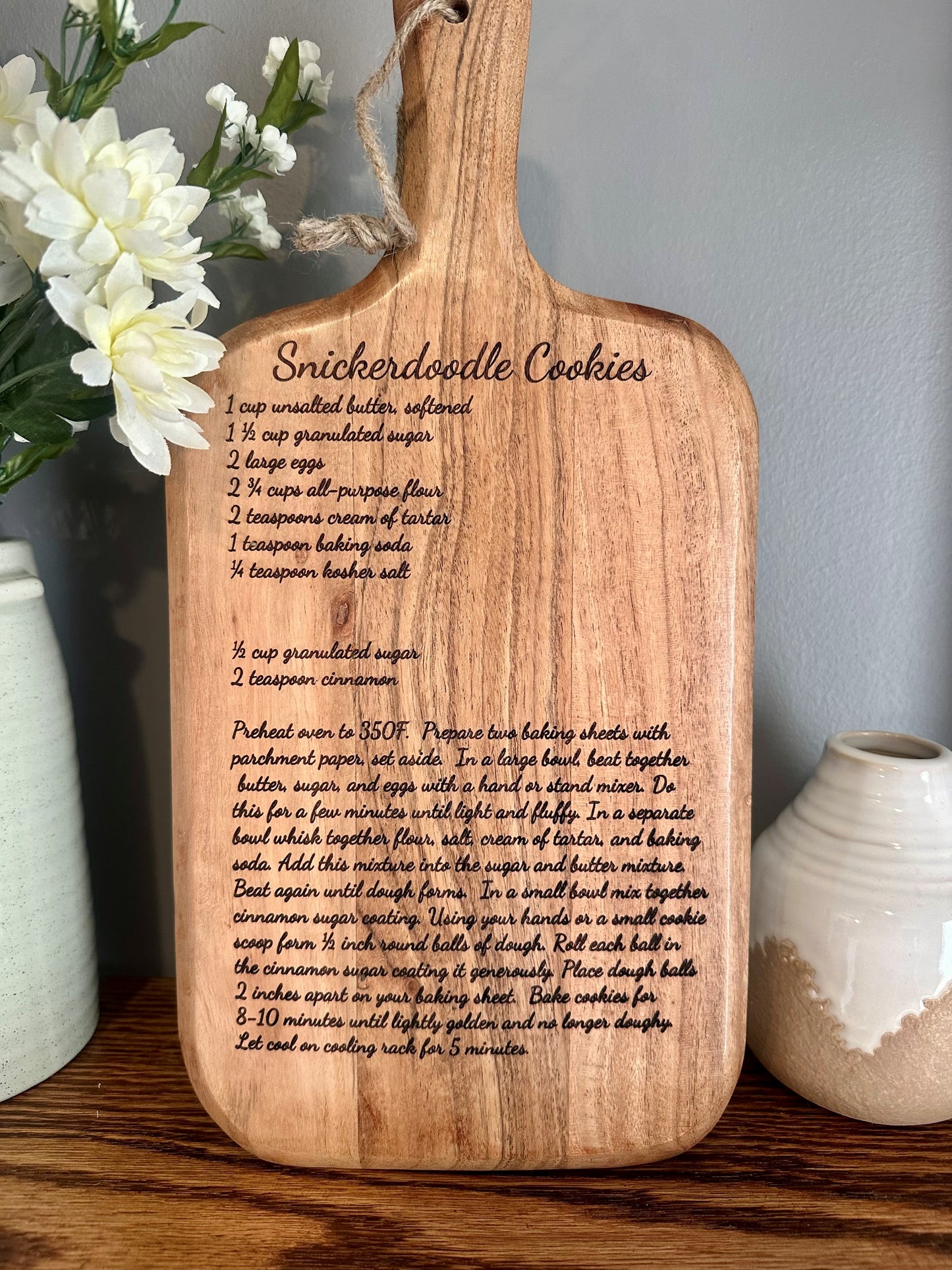 Recipe Cutting Board