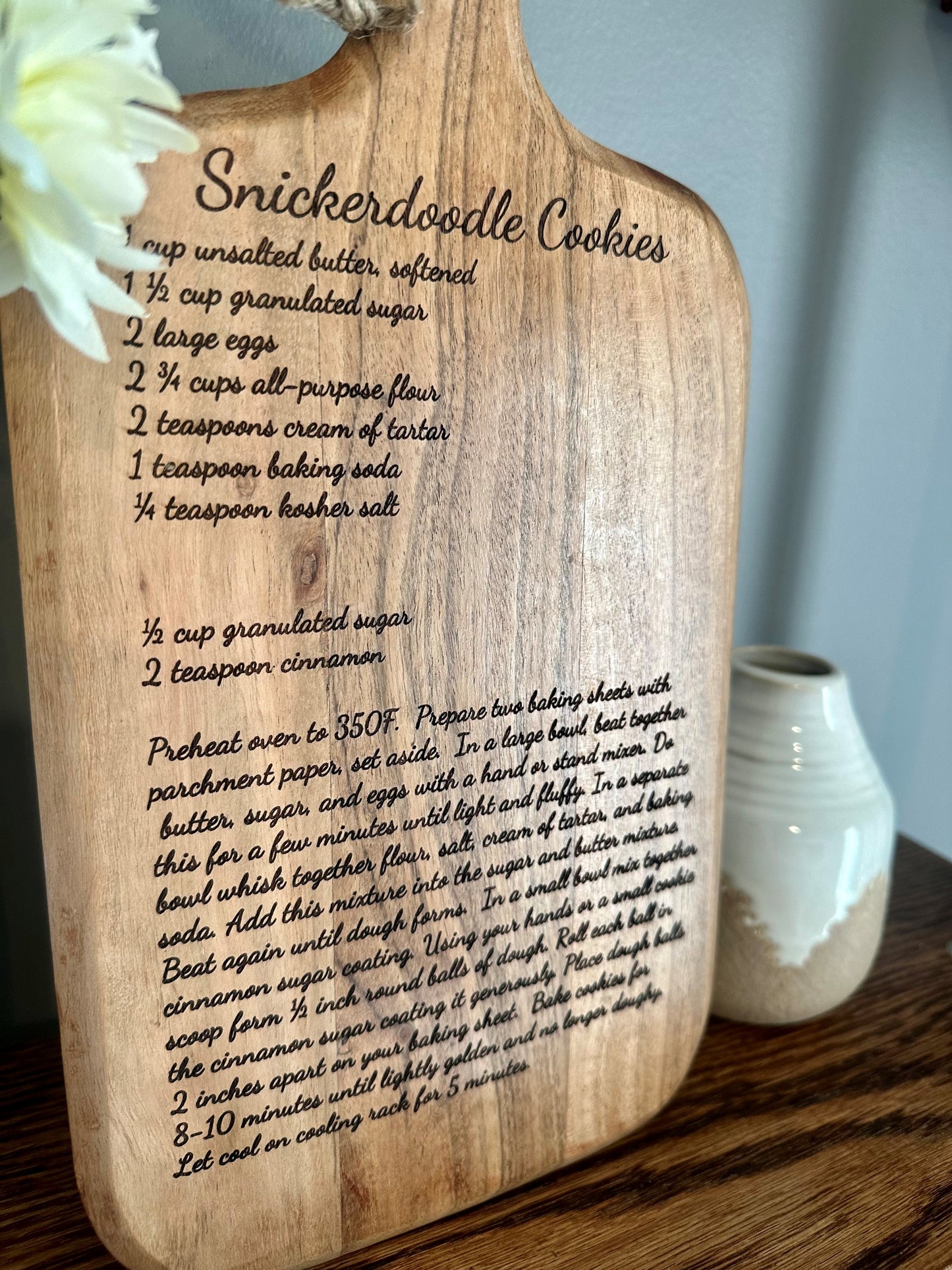 Recipe Cutting Board