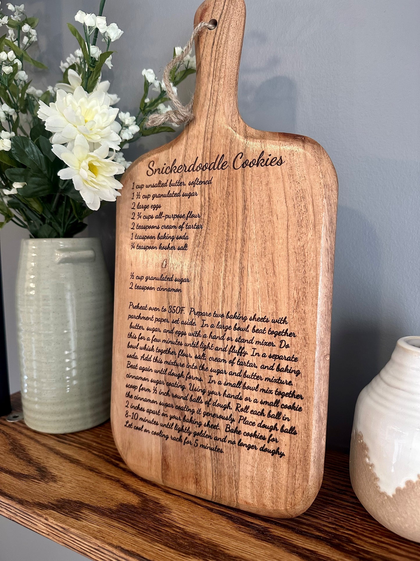 Recipe Cutting Board